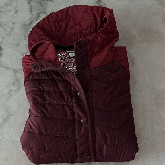 Columbia Powder Lite Omni-heat Insulated Anorak Malbec Thermal Jacket Sz M NWOT - Picture 14 of 16
